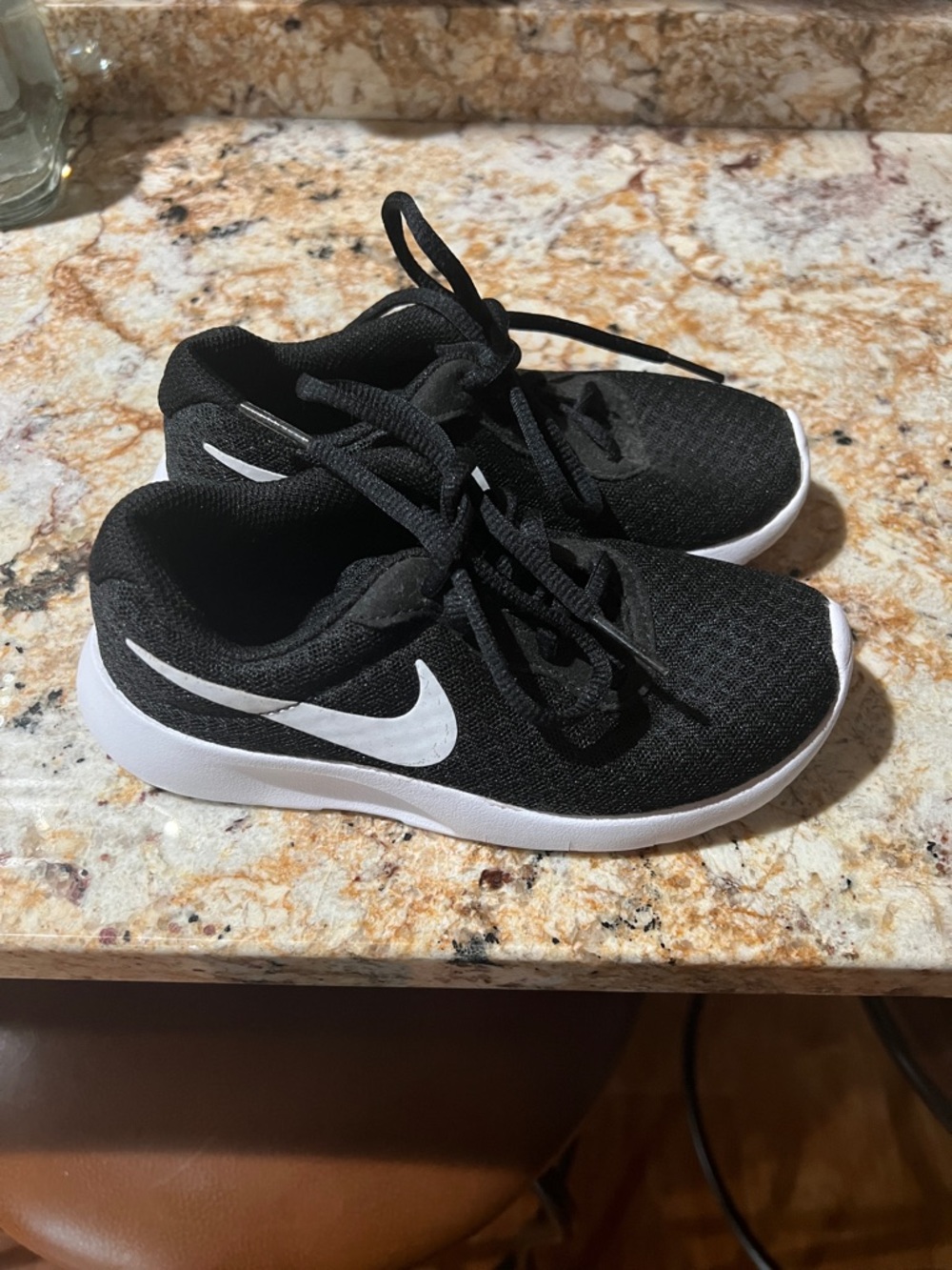 NWOT Nike Black and White Kids' Athletic Sneakers